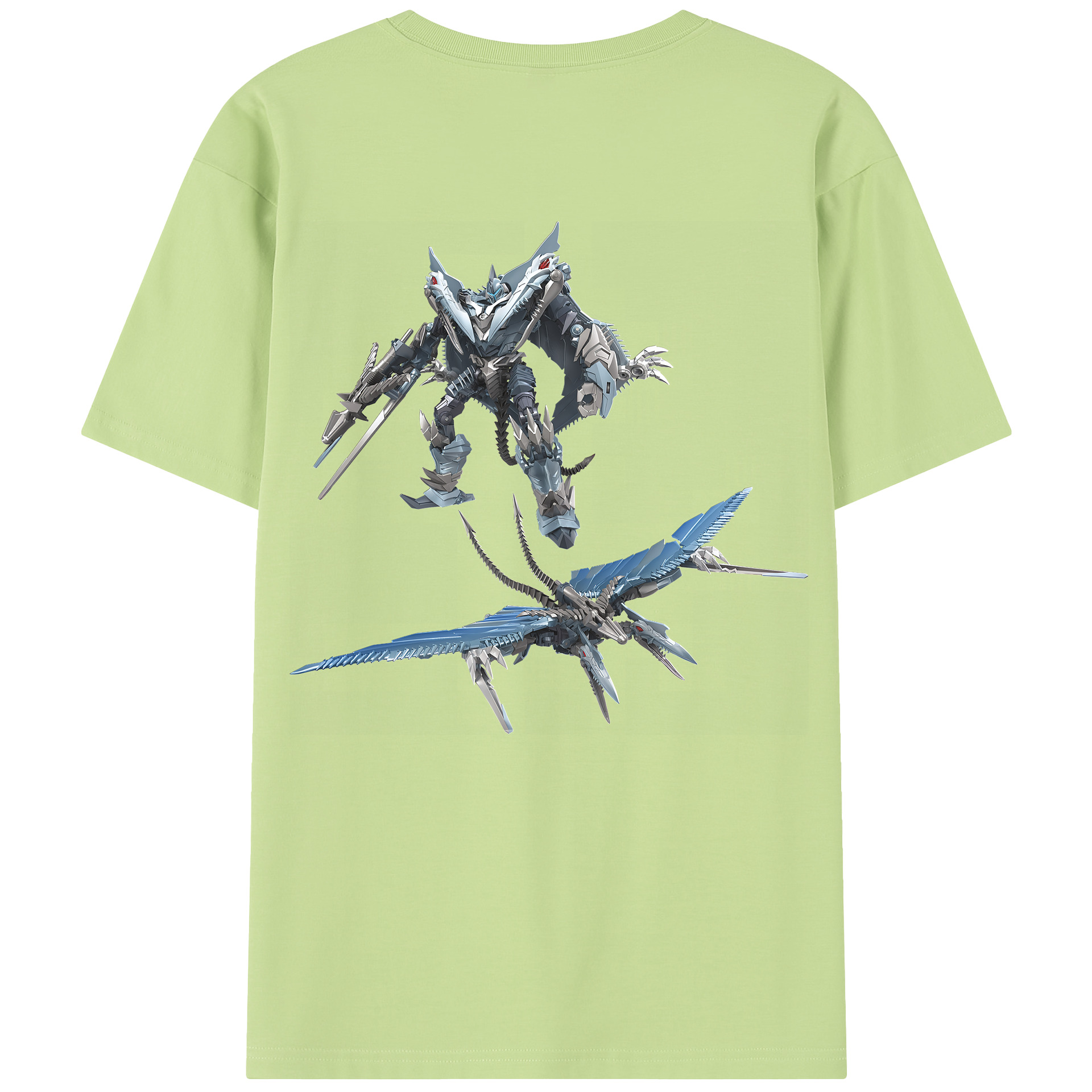 （画像用） Transformers トランスフォーマー 綿100％半袖Tシャツ（背面プリント）